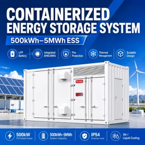 1mwh 5mwh 200 kwh 100kwh Energy Storage Cabinet261 System 3mwh Battery Containerized Energy Storage System BESS