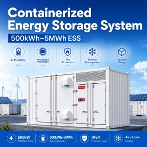1mwh Industrial Energy Storage System 100kwh 100 kwh 2mwh 3mwh Lithium Battery Energy Storage Container 5 Mwh