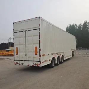 2 3 Axles Closed Container Van Box Cargo Semi Trailer 40ft 53ft Enclosed Box Van Type Cargo Transport Semi trailer