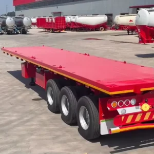 2/3Axle Flatbed Semi Trailer Container Transport Truck Trailer