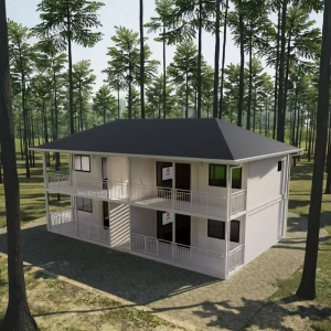 2-4 Bedroom Two Story Container House Expandable Mobile Modular Prefab Container 20ft 40ft Shipping Living House