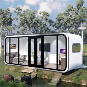 2 Bedroom 40ft Foldable Prefab Steel Container House Apple Cabin Gym Villa for Hotels and Warehouses