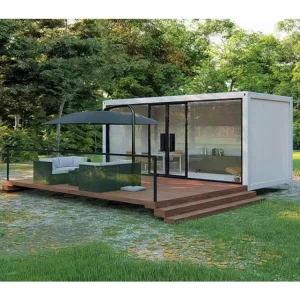 2 Bedroom Modular Container House with Steel and Sandwich Panel Construction