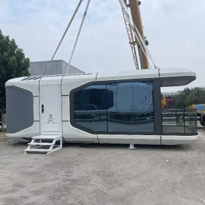 2 Bedrooms Prefab Homes OEM Capsule House Luban Cabin Factory Home Stay Hotel Holiday for Sales Tiny Homes Ready to Ship