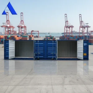 2 Large Side Door Opening 40ft Open Side Dry Steel Shipping Container 70.1 Cbm