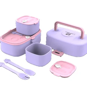 2 Layer Leakproof Bento Box Girls Boys Toddlers Kindergarten Lunch Container Cute Kids