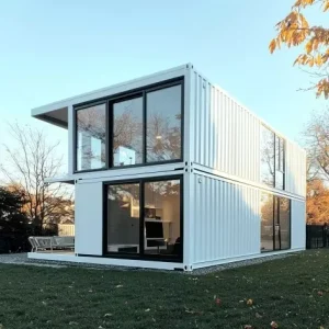 2-Storey Modular Prefabricated Steel House Hurricane-Proof Shipping Container Home for Office or Hotel Use in Dubai
