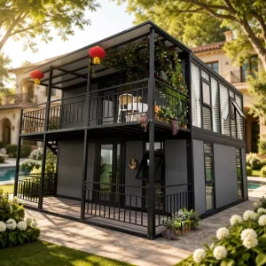 2 Story 40FT Expandable Prefabricated Modular Home Luxury Container House Factory Direct Sale