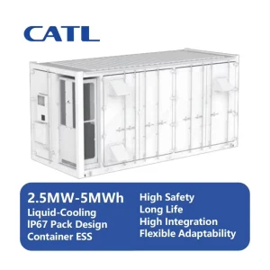 2.5MW 5MWh All in One Lithium Battery Industrial Commercial Container BESS Solar Battery Energy Storage System