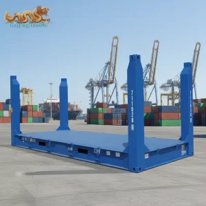 20 20ft 20′ 20 ft Flat Rack Flatrack Fixed Corner Post Shipping Container for Sale