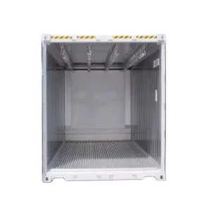 Cost-Effective Corten Steel Refrigerated Shipping Container, 20-Foot Refrigerated Container with Hanging Rail for Poultry and Meat