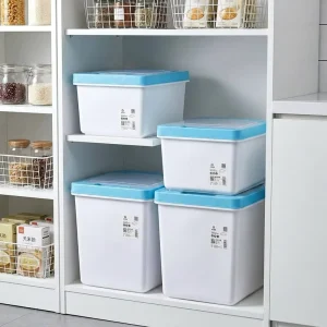 20-35L Injection Molded Heavy Duty PP Rice & Cereal Storage Bin Lid Freshness Preservation Family Size OEM Factory