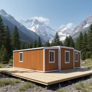 20 40 Feet Double wing Expandable Container House 1 4 Bedroom Modular Living Room Outdoor Space Office Building Gym Solar
