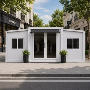 20/40 Foot Expandable Container Home Modular House Villa Wind Resistant Breathable Heat Insulation French Design 5 Year Warranty