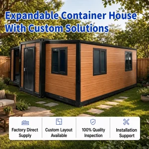 20/40 Ft Luxury Prefabricated Expandable Container House Mobile 2 3 4 Bedroom Tiny House Fully Furnished Modular Home