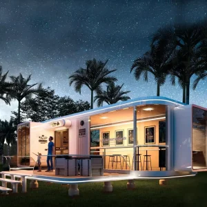 20/40ft Luxury Sandwich Panel Container House with Modern Design Anti Corrosion for Living Hotel or Office Use