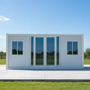 20 FT Customized Folding Container House Space Saving with Custom Kitchen Bathroom Prefab Living Home