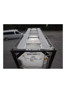 20 FT Tank Type ISO Hydrogen Peroxide H2O2 Shipping Container with 0-1.6MPa Pressure and -196C to +50C Temperature Range