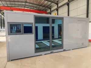 20′ Foldable Cabin Office Reception Steel Insulated Assemble Mobile Container Storage Portable Container Self Storage Pod