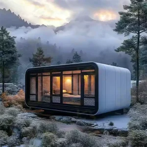 20 Foot 40 Foot Outdoor Portable Mobile Micro Prefabricated Steel Structure Waterproof Modern Apple Cabin