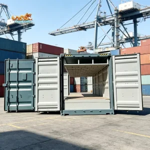 20 Foot High Cube Corten Steel 20ft 20 Full Side Opening Shipping Container with Document Case and Customized Shelves