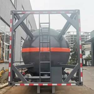 20 Foot Single Compartment ISO Chemical Liquid Hydrogen Acetic Acid Storage Tank Container