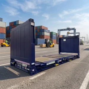 20 Foot Steel Cargo Case Anti Theft Double Door Lock Cross Ocean Freight Sea Cargo ISO Shipping Container