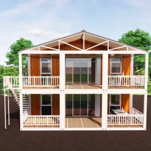 20 Ft 40 Ft Hurricane-Proof Prefabricated Folding Expandable Security Container 3-Bedroom Movable Office Building