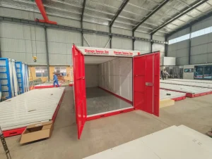 20′ One End Door Waterproof Collapsible Flat Pack Container Self Storage Assemble Foldable Mobile Flat Pack Container Storages