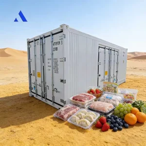 20-Foot Refrigerated Container with Side Door Opening and Refrigeration/Freezing Unit