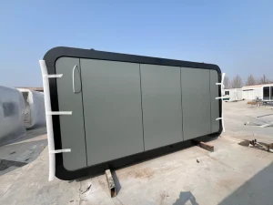 20F 40FT Colorful Apple Cabin Two Story Balcony Solar Power Container House Bedroom Living Room Dry Wet Separated Bathroom