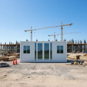 20FT Customized Folding Container House Customized Space Saving Prefab Shipping Container Home for Site Accommodation Office CE