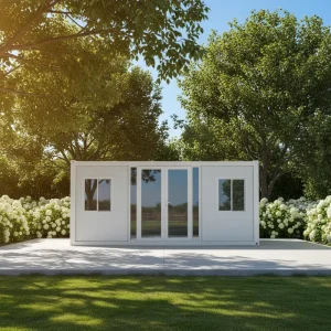 20FT Customized Folding Container House Customized Space Saving Prefab Shipping Container Home for Site Accommodation Office CE