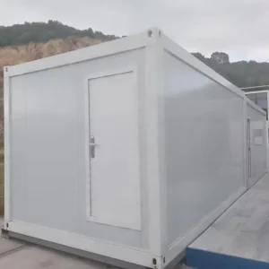 20FT Flat Pack Container Modular Steel Frame Packable For Mobile Camp Outdoor Hotel
