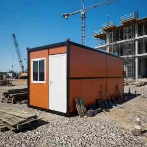 20FT Foldable Container House Portable Site Office Prefab Modular Building CE ISO Easy Install for Construction
