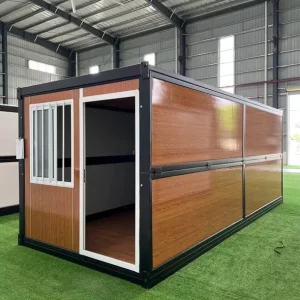 20FT Foldable Container House Prefab Portable Cabin Flat Pack Modular CE ISO for Emergency Worker Dormitory