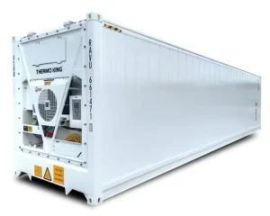 20FT ISO9001 Certified Reefer Shipping Container with Cyclopentane Insulation and 25C Internal Temperature