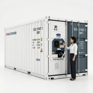20FT Marine Reefer Container Refrigerated Shipping Container Anti Salt Corrosion for Fish and Shrimp Export