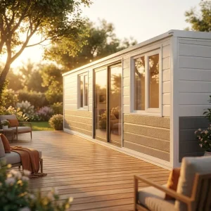 20FT Mobile Container Office Dormitory House Breathable Design Midcentury Modern Style 5 Year Warranty for Supermarket Hotel Use