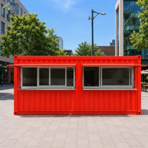 20FT Modular Pop-up Shipping Container Retail Store with Service Window