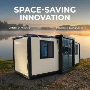 20FT Steel-Structured Expandable Modular Prefabricated Shipping Container Office Home