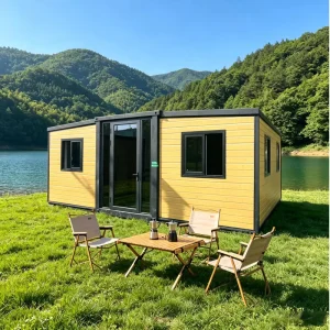 20Ft 40Ft Prefab House Modular House Waterproof Heat Insulation Prefabricated Two Bedroom Expandable Container Villa for Holiday