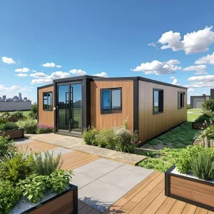 20Ft 40Ft Prefab Luxury Double-wing Scalable Container House 2-5 Bedroom Modern Light Steel Home Outdoor Home Bar Hotel