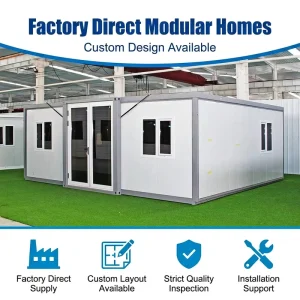 20Ft 40Ft Prefabricated Container Expandable House 1 2 3 4 5 Bedroom Shipping Tiny Home Building