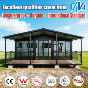 20Ft 40Ft Two Bedroom Tiny Prefabricated Villa With Kitchen Hotels Bathrooms Steel Prefab Expandable Container House