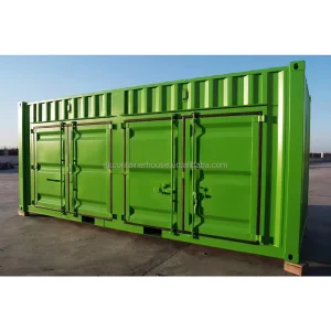20Ft 40ft High Cube Dry Cargo Storage 12 Meters Extra Wide Double Side Opening Doors Shipping Container with 3 Doors