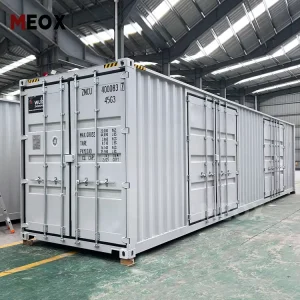 20Ft 40ft High Cube Dry Cargo Storage 12 Meters Extra Wide Double Side Opening Doors Shipping Container with 3 Doors