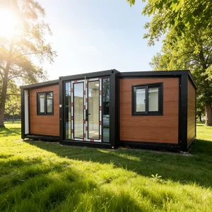 20Ft Fast Assembly Double Wing Expandable Container House Mobile Office for Construction Site