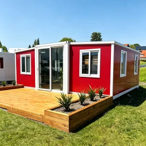 20Ft Luxury Prefab Steel Container House Foldable Extendable Mobile Home Mobile Villa for Outdoor