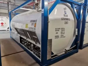 20feet Chemical Liquid Storage Tanker Tank Container 20T Capacity 0 1.6MPa Pressure